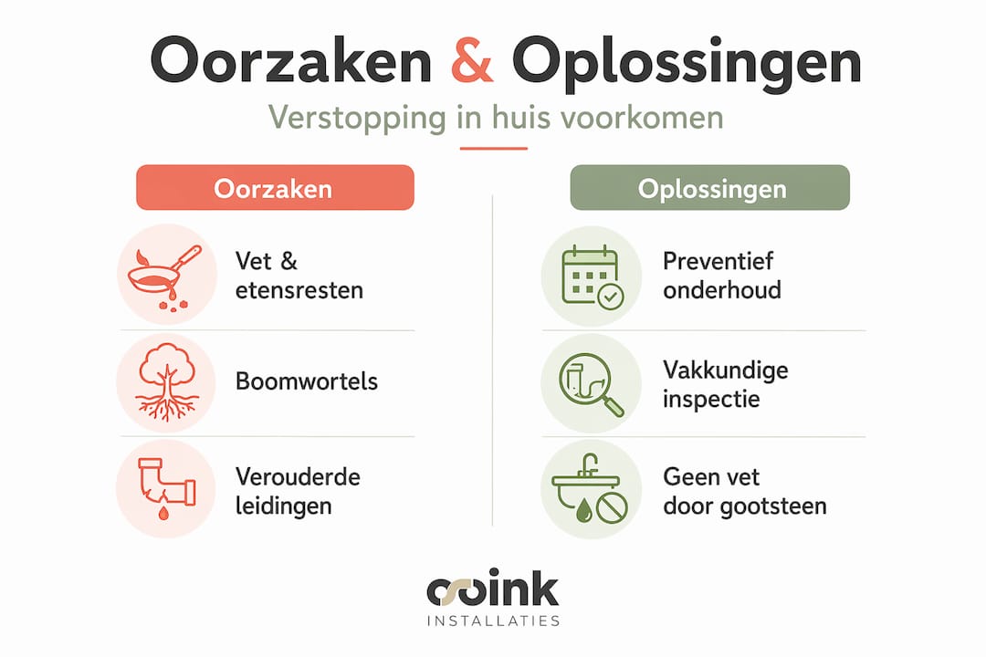 Infographic: Wat veroorzaakt een verstopte riolering en hoe los je het op?