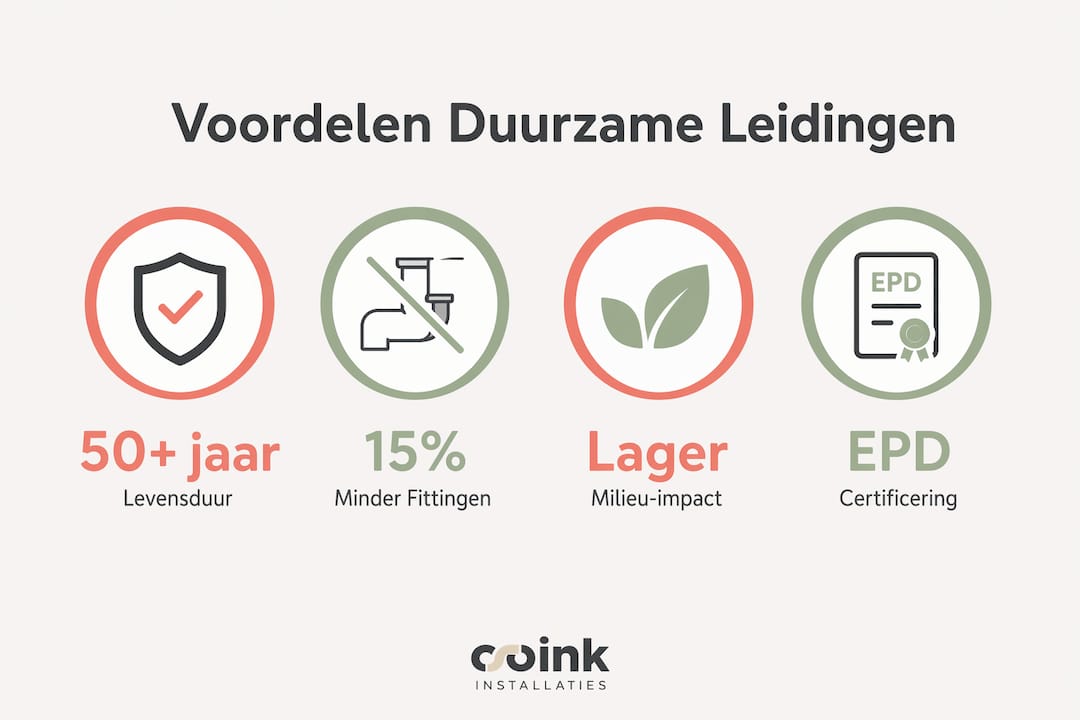 Overzicht: de pluspunten van duurzame leidingen op een rij