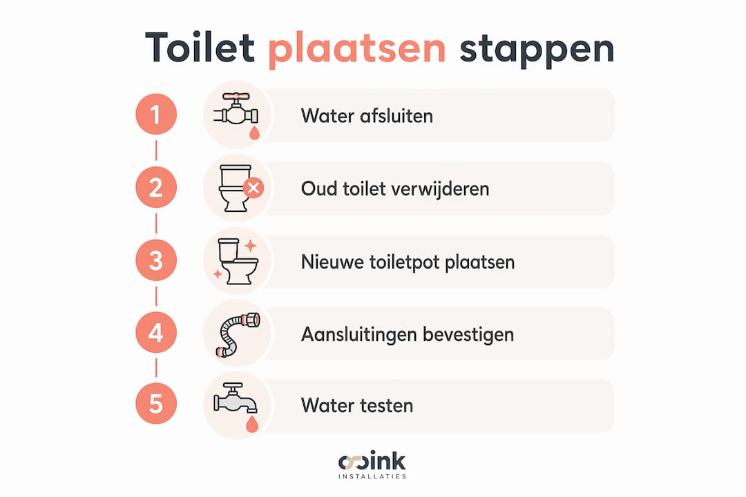 Stappenplan: zo plaats je zelf een toilet