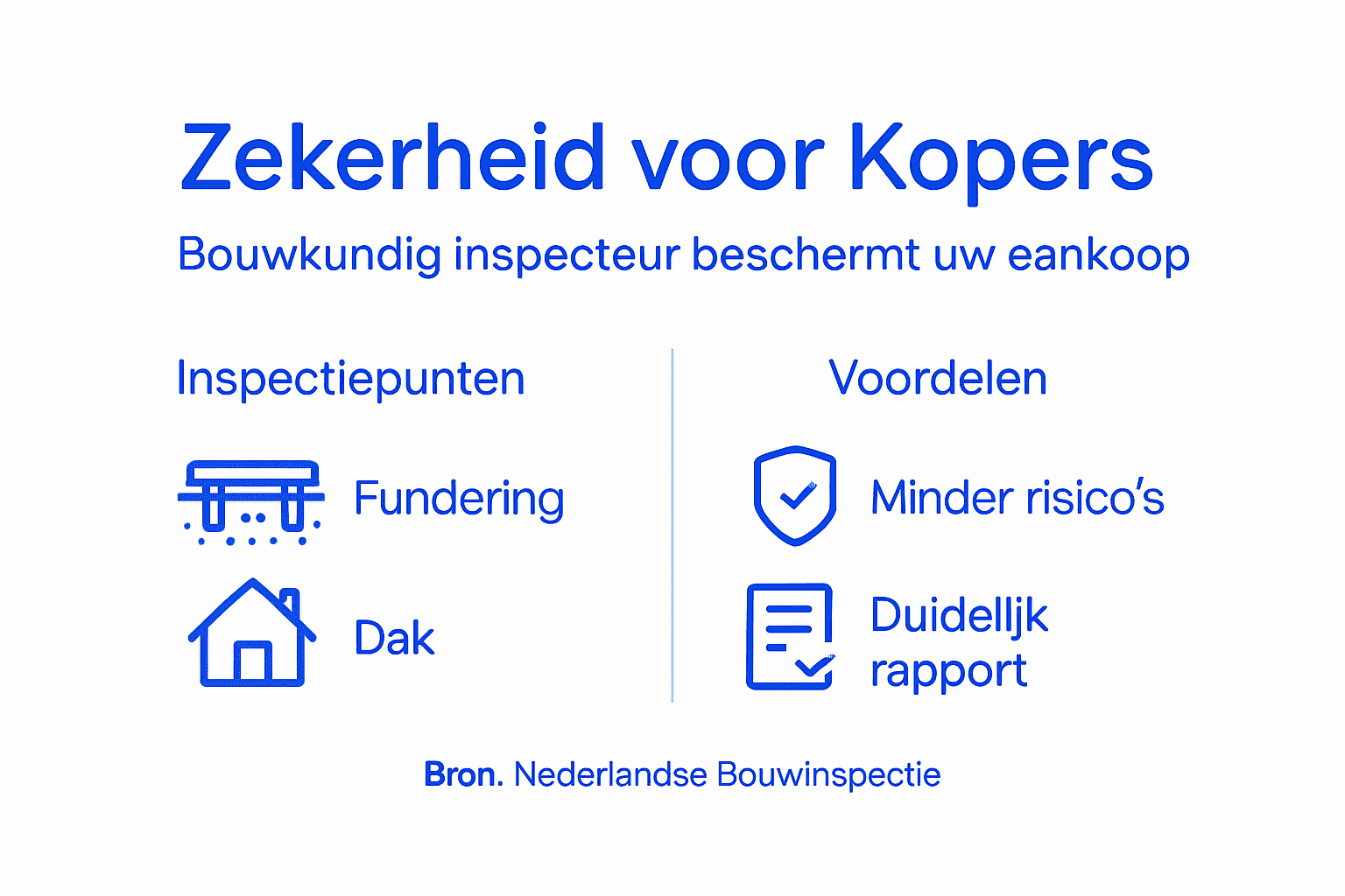 Infographic: Waarborg voor zekerheid met een bouwinspecteur
