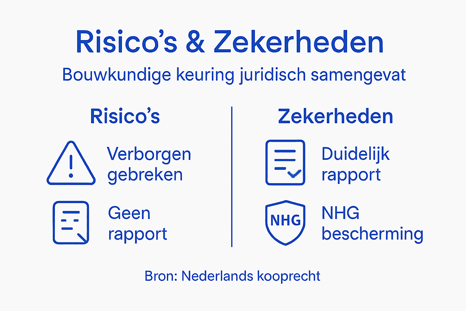 Infographic bouwkundige keuring: wat zijn de risico’s en waar kun je op vertrouwen?