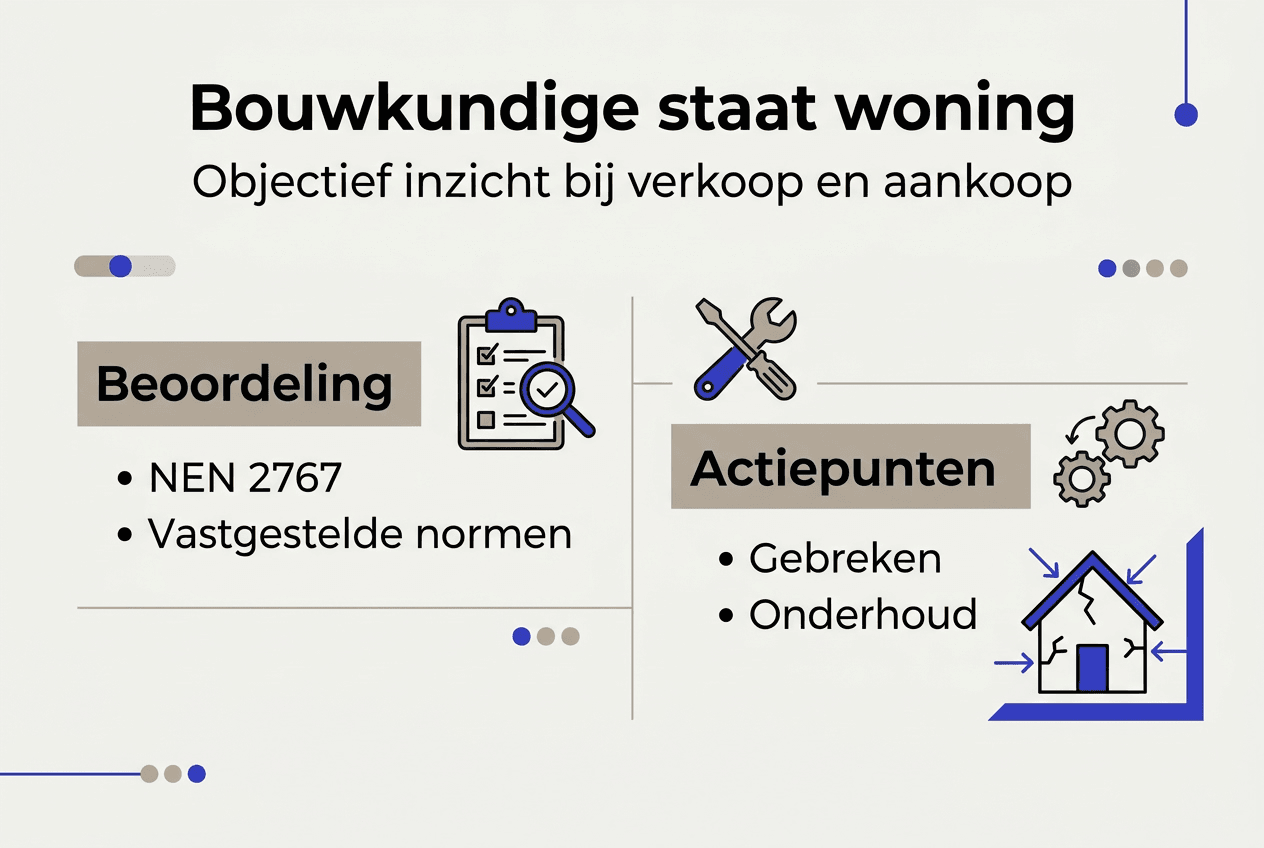 Infographic: de bouwtechnische staat van een woning in beeld gebracht