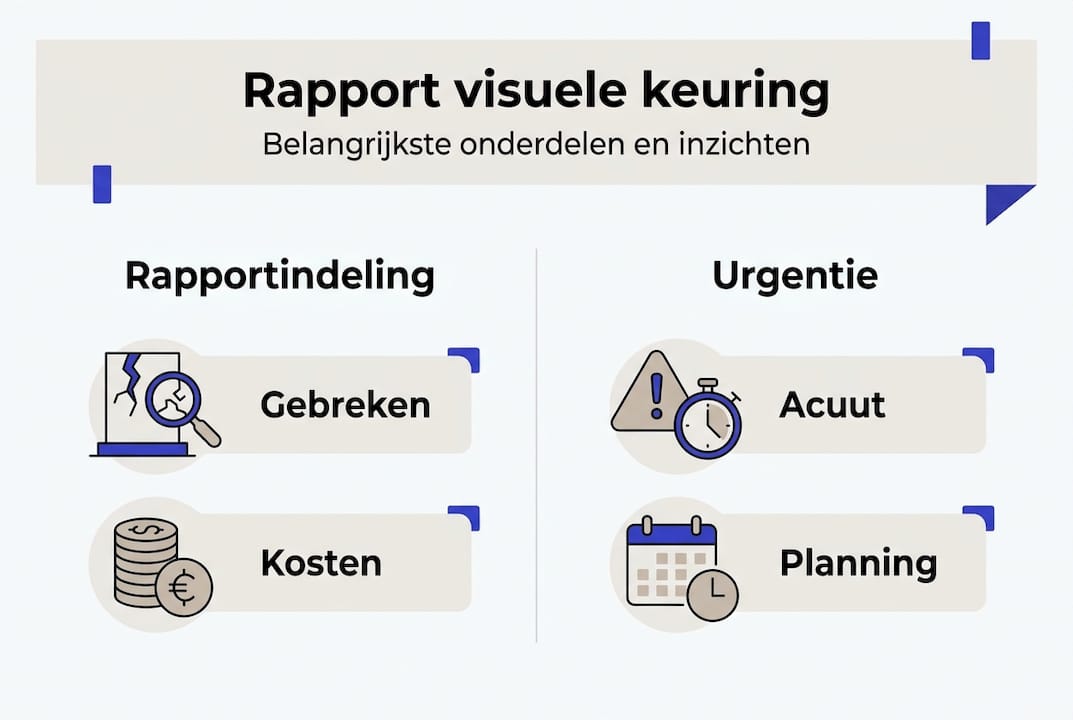 Overzicht: belangrijke onderdelen van een bouwkundig rapport