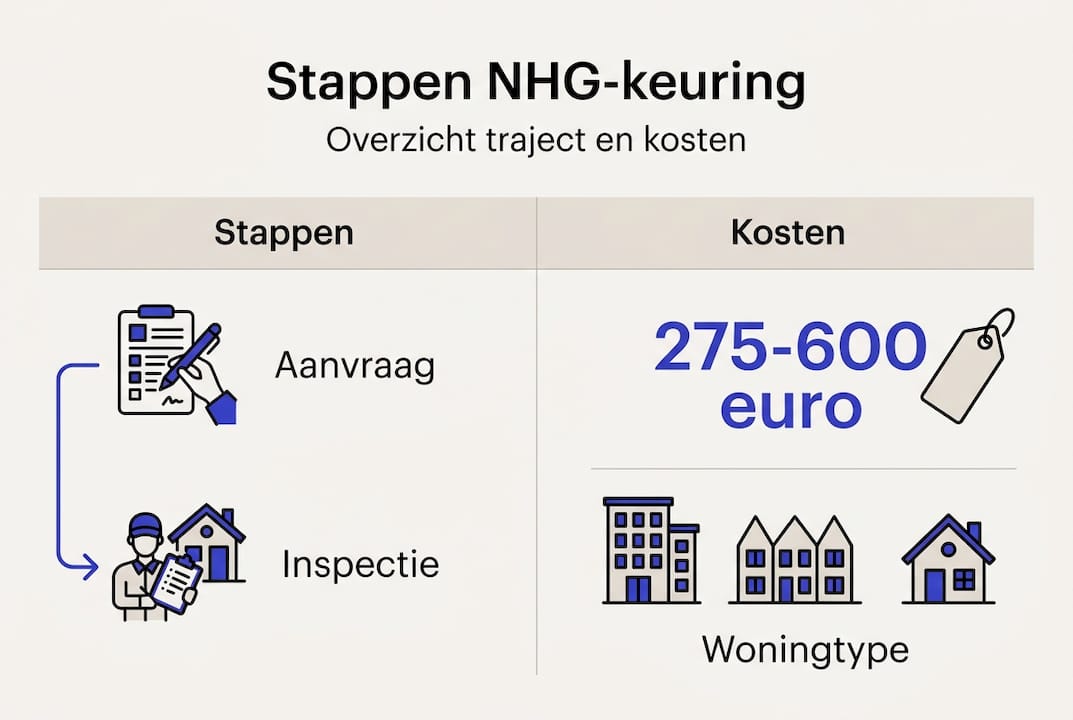 Overzicht: stappen en kosten bij een NHG-keuring