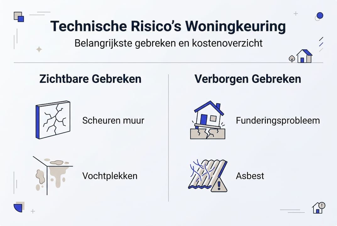 Infographic: risico’s van bouwkundige gebreken in kaart gebracht