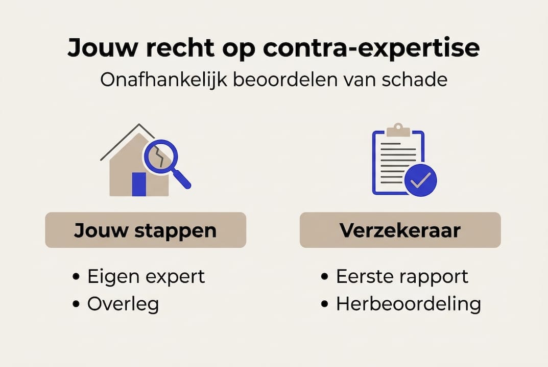 Infographic: Dit moet je weten over jouw recht op een second opinion bij schade-expertise