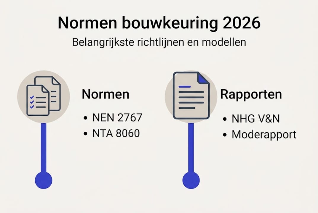 Infographic: bouwkundige keuringseisen voor 2026 op een rij