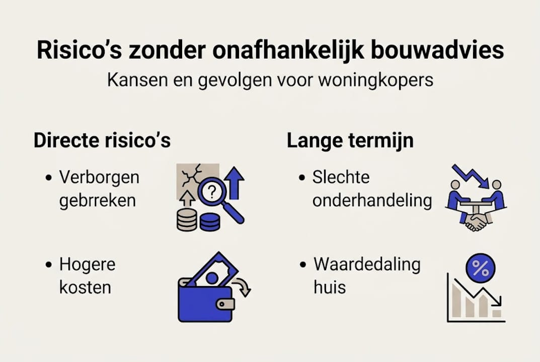 Infographic: risico’s van bouwen zonder deskundig advies