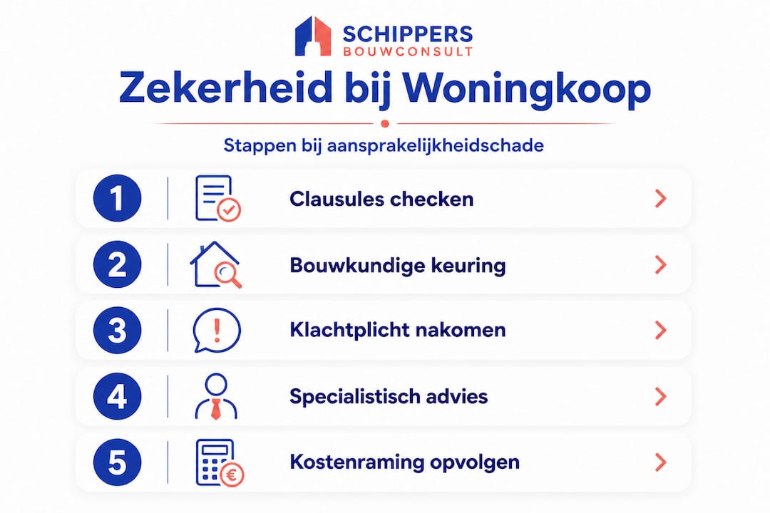 Overzicht: welke stappen neem je bij aansprakelijkheid rondom je woning?