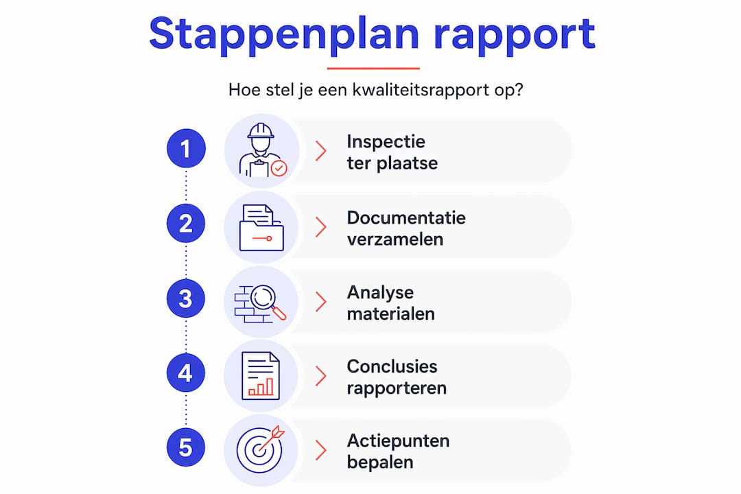 Infographic: zo maak je een kwaliteitsrapport stap voor stap