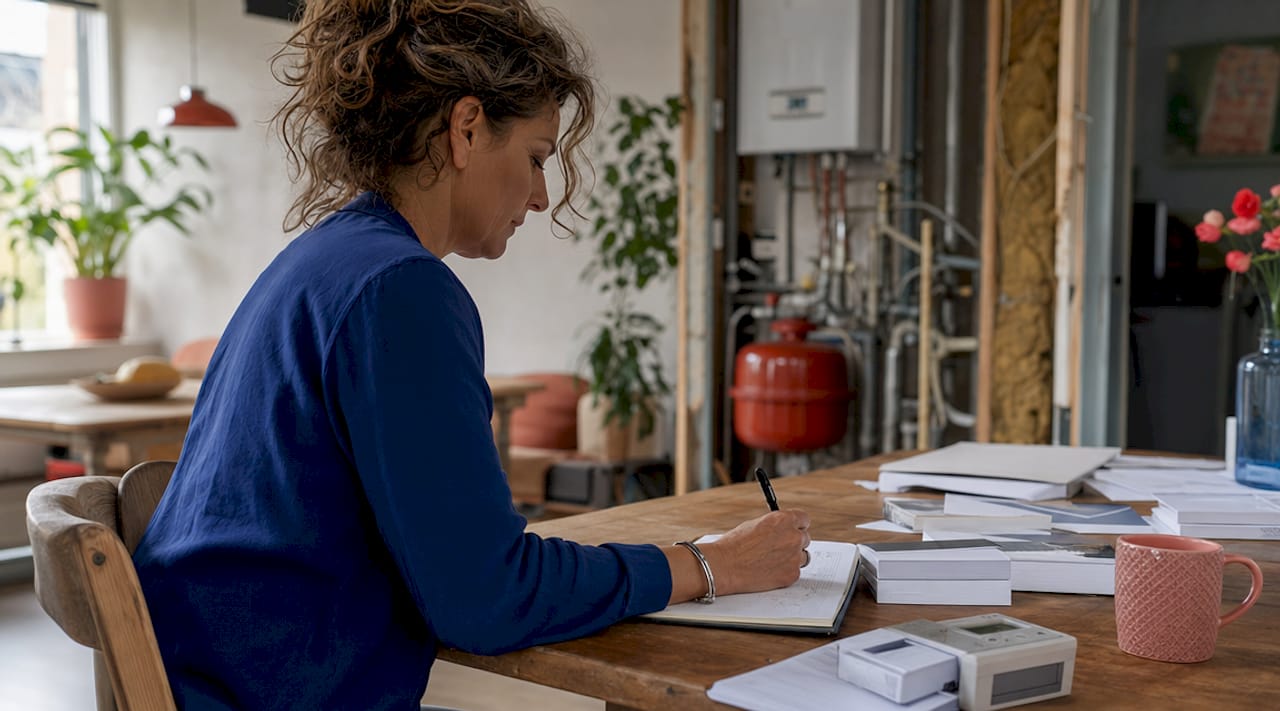 Energieadviseur inspecteert woning op energiezuinigheid