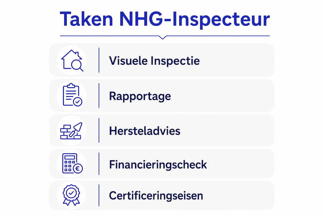 Infographic: een helder overzicht van de werkzaamheden van de NHG-inspecteur
