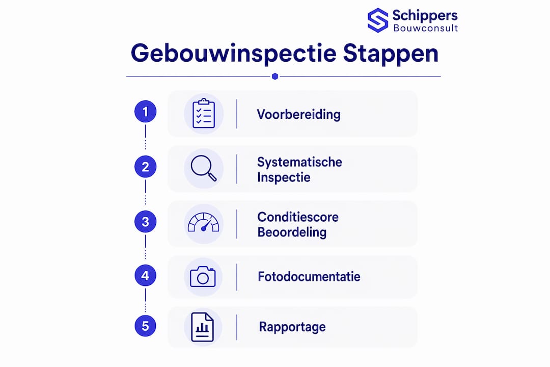 Infographic: Zo pak je een gebouwinspectie stap voor stap aan