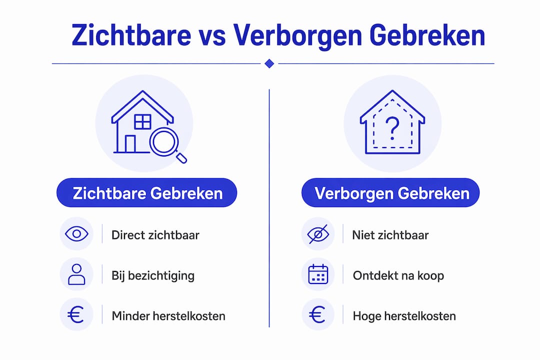 Overzicht: zichtbare én verborgen gebreken in huis