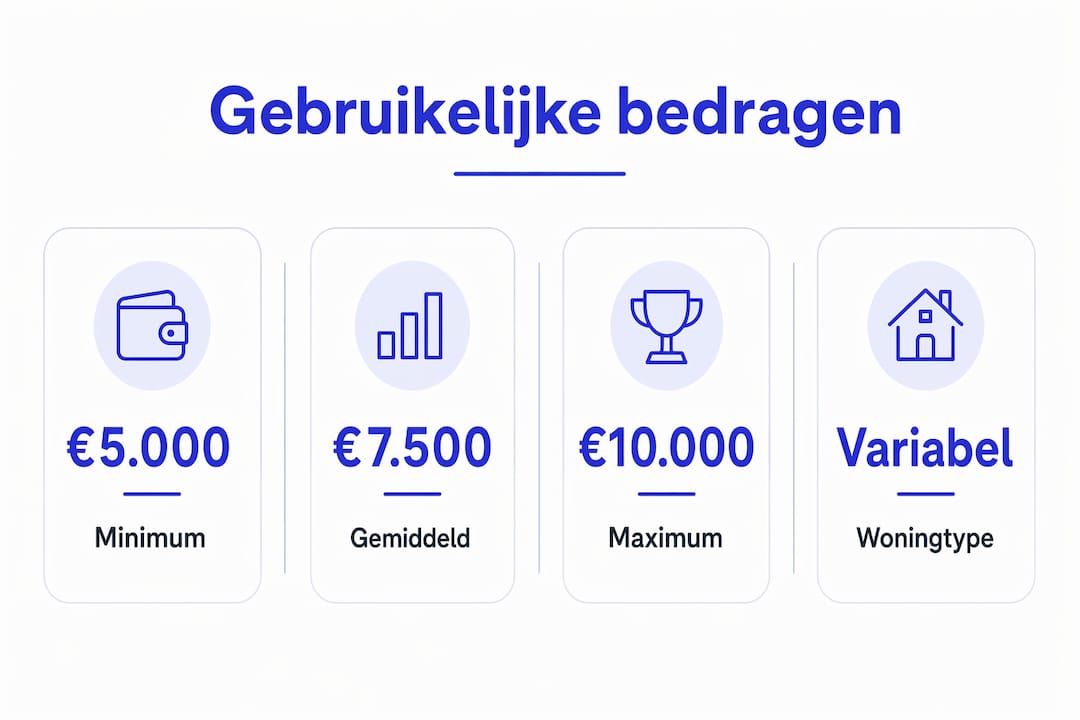 Infographic met veelvoorkomende drempelbedragen in euro’s