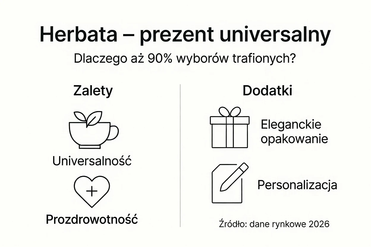 Infografika: Dlaczego herbata to świetny pomysł na prezent?