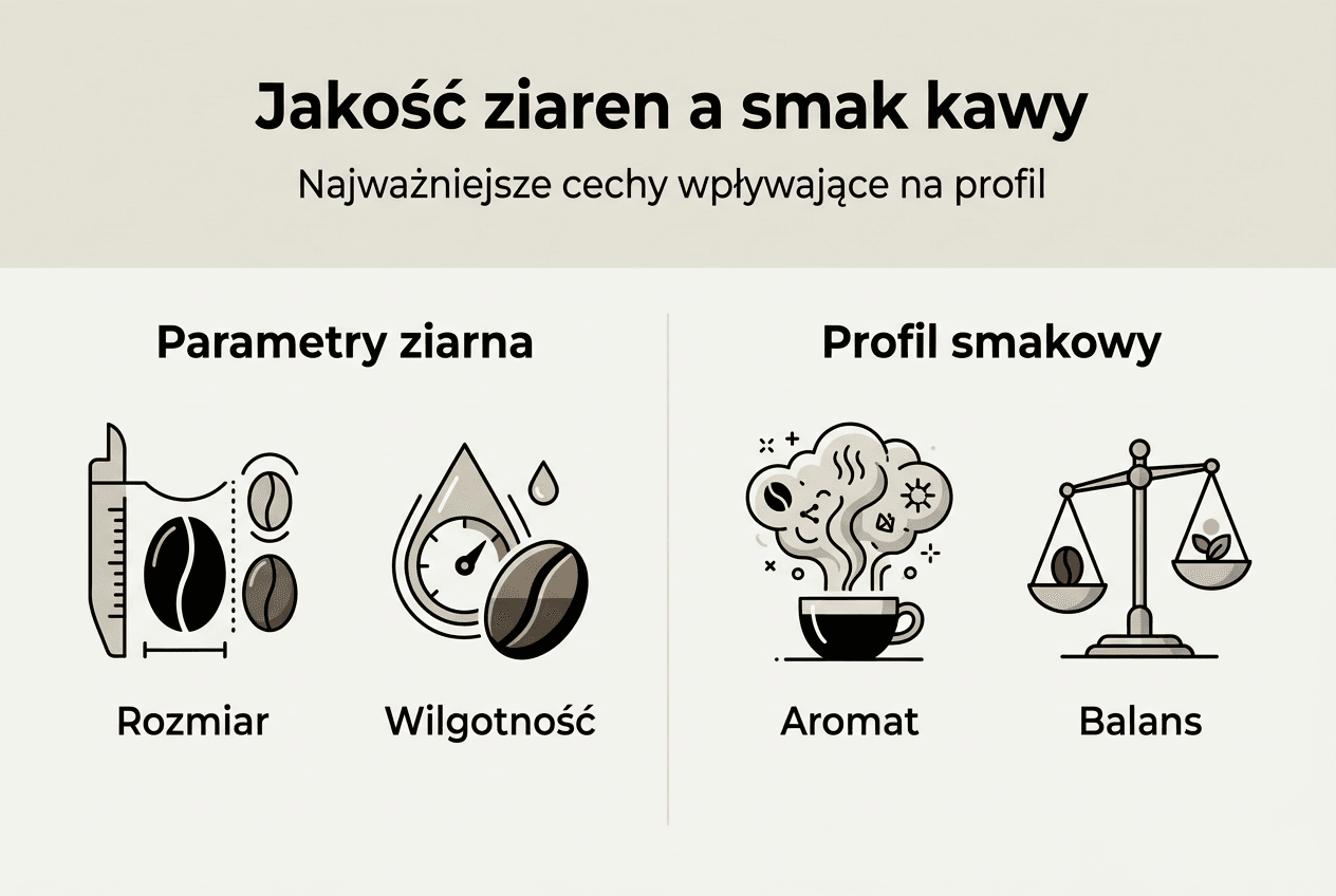 Infografika: Co wpływa na smak kawy?