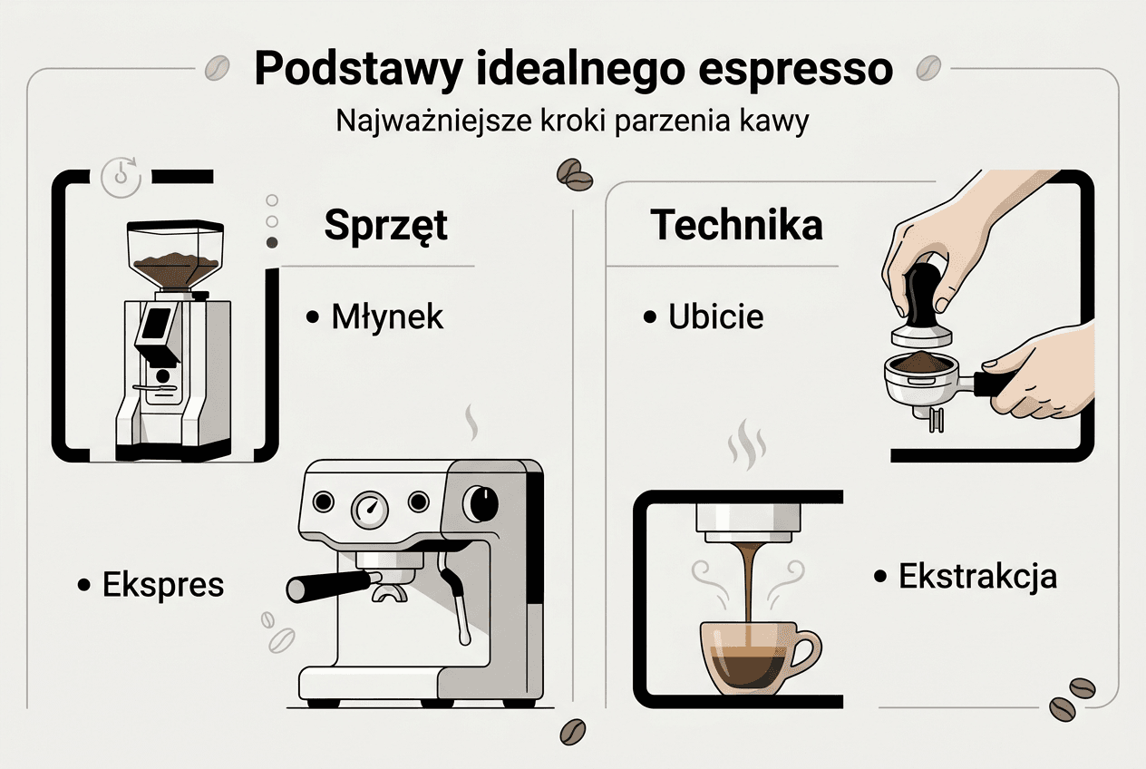 Infografika: jak przygotować idealne espresso