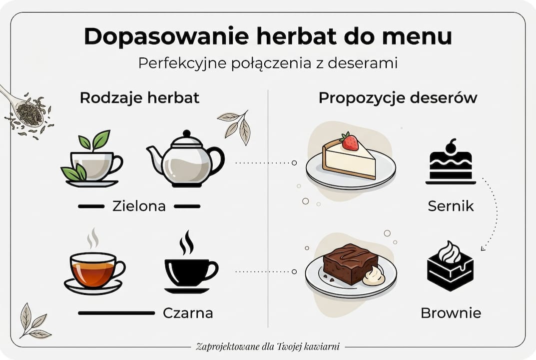 Praktyczny przewodnik po wyborze herbat do kawiarnianego menu – infografika