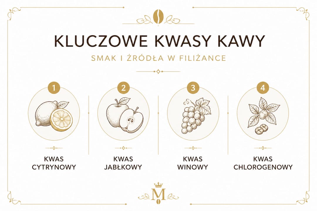 Najważniejsze kwasy obecne w kawie – które z nich odgrywają kluczową rolę?