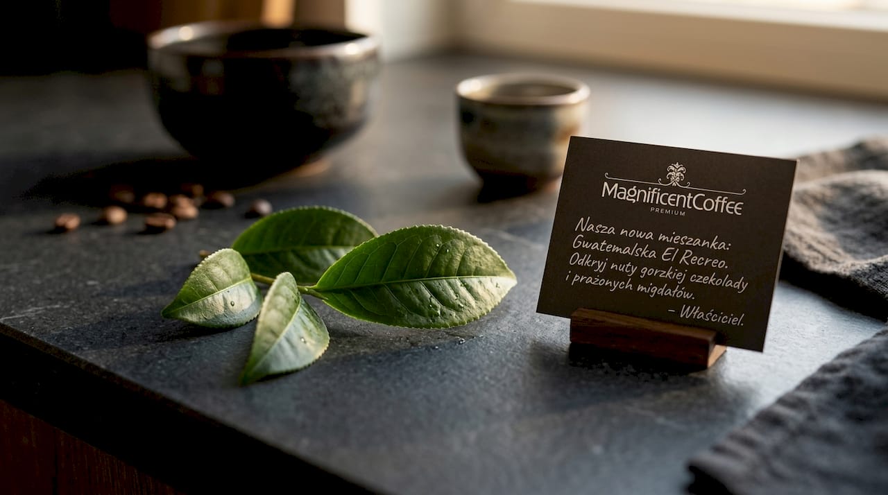 Liście herbaty Camellia sinensis w dużym zbliżeniu