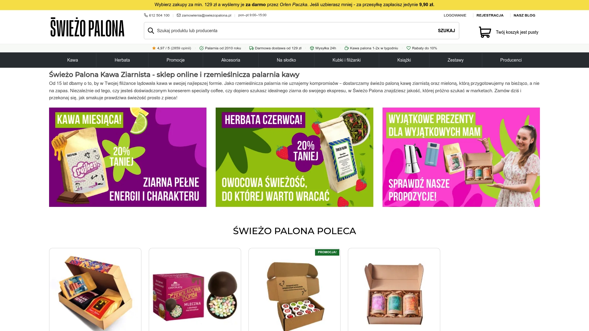 https://swiezopalona.pl