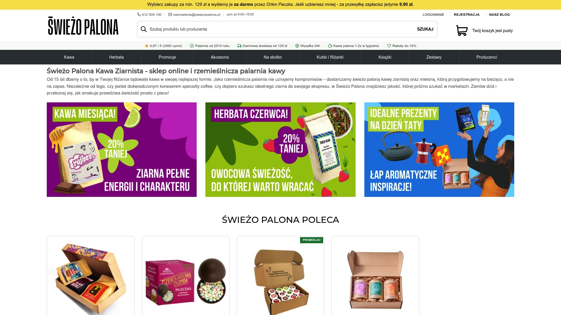 https://swiezopalona.pl