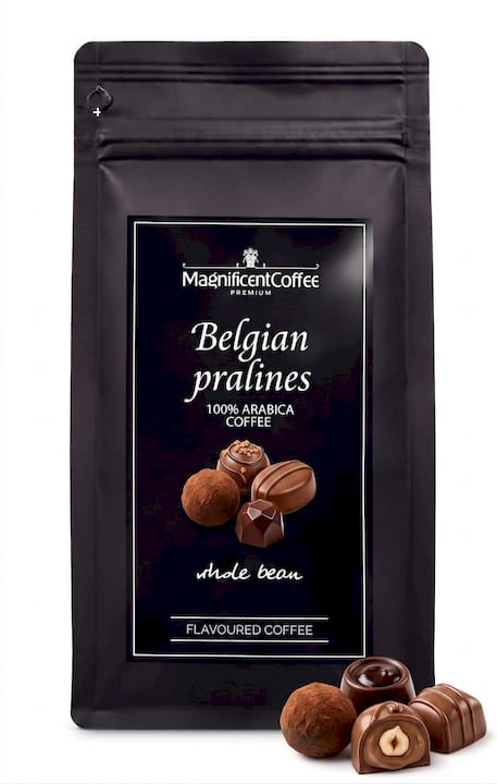 Belgian Pralines – kawa smakowa ziarnista Belgijskie Praliny 100% Arabica