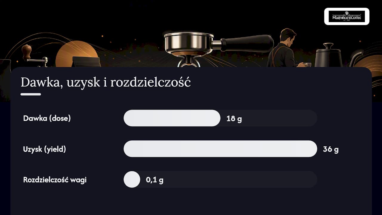 Ratio, dawka i uzysk: dlaczego waga bije miarkę — overview diagram