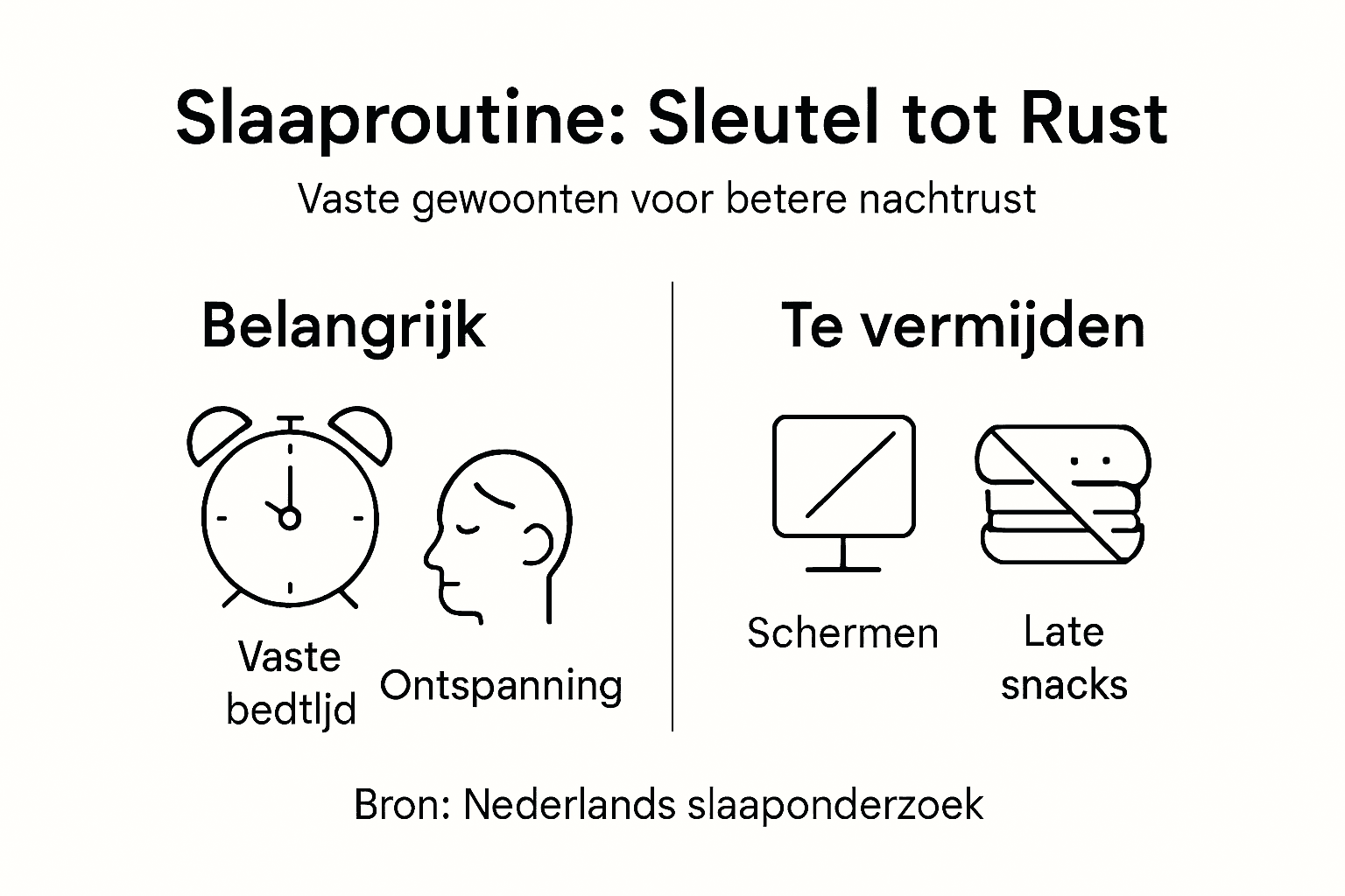 Infographic: de belangrijkste tips voor een gezonde slaaproutine en goede slaapgewoonten