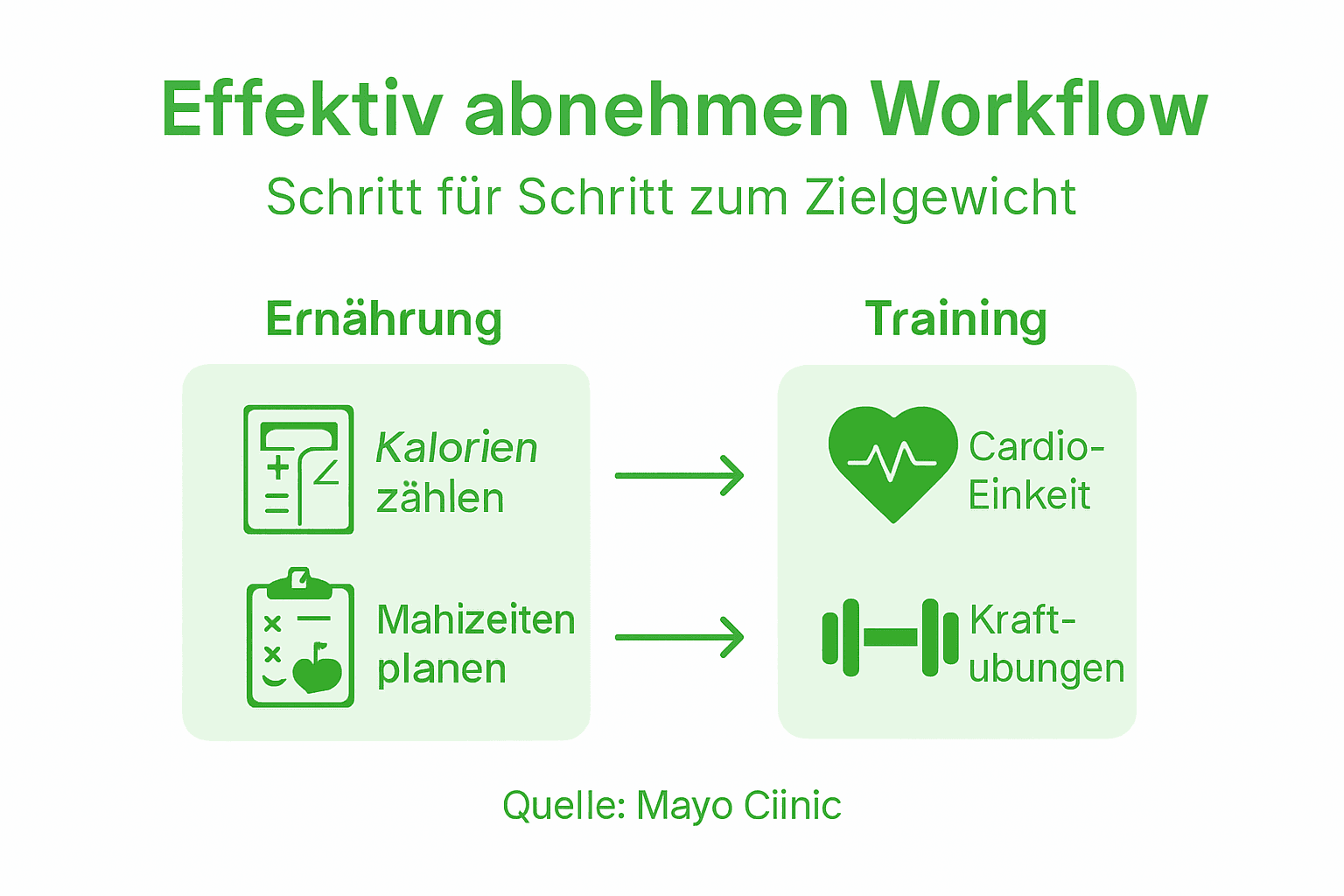 Effektiv Abnehmen Workflow: Schritt Für Schritt Zum Wunschgewicht! 3 Grafik: so gelingt ein erfolgreicher abnehm-workflow