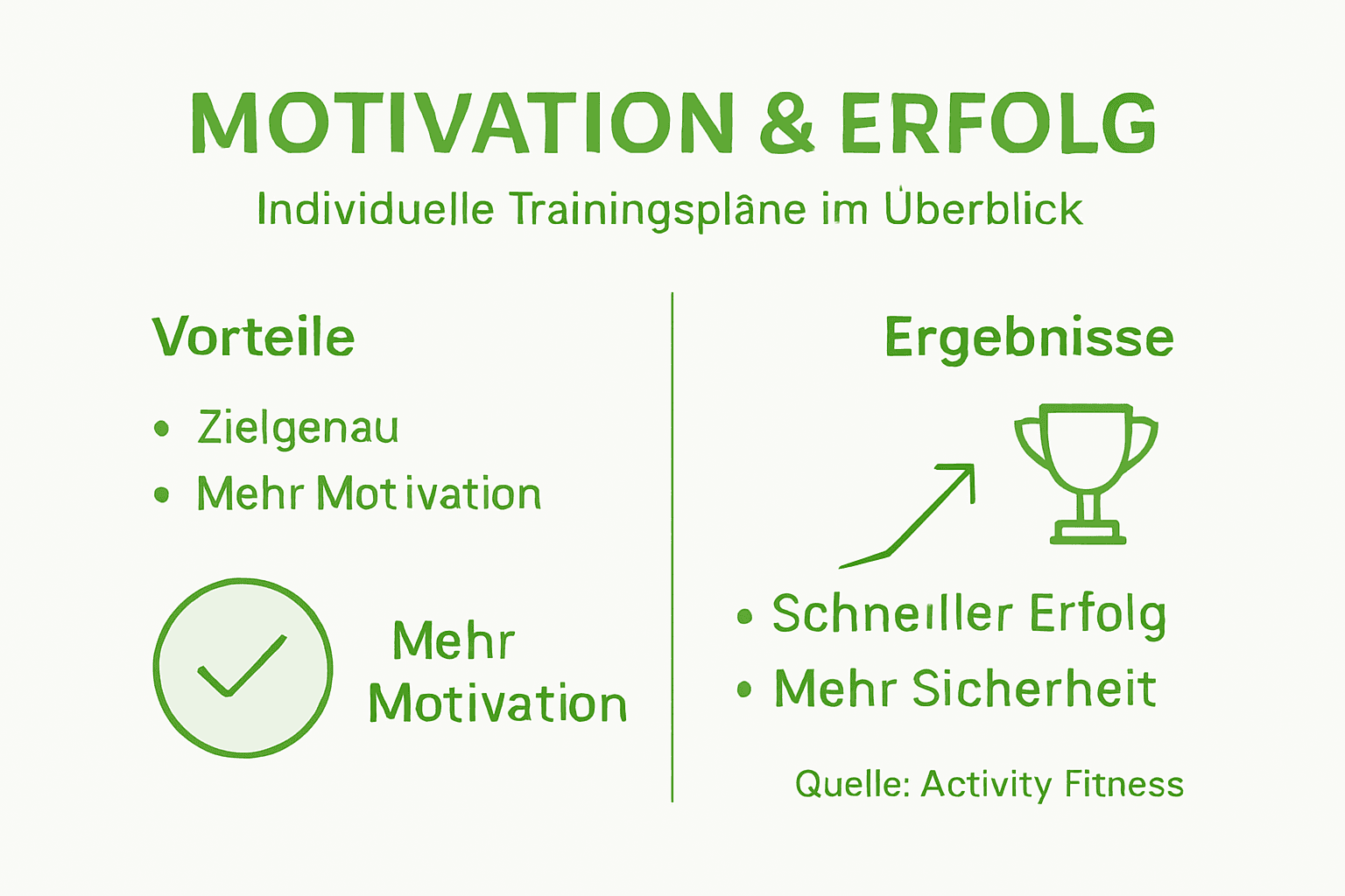 Motivation und trainingserfolg im überblick – eine anschauliche grafik
