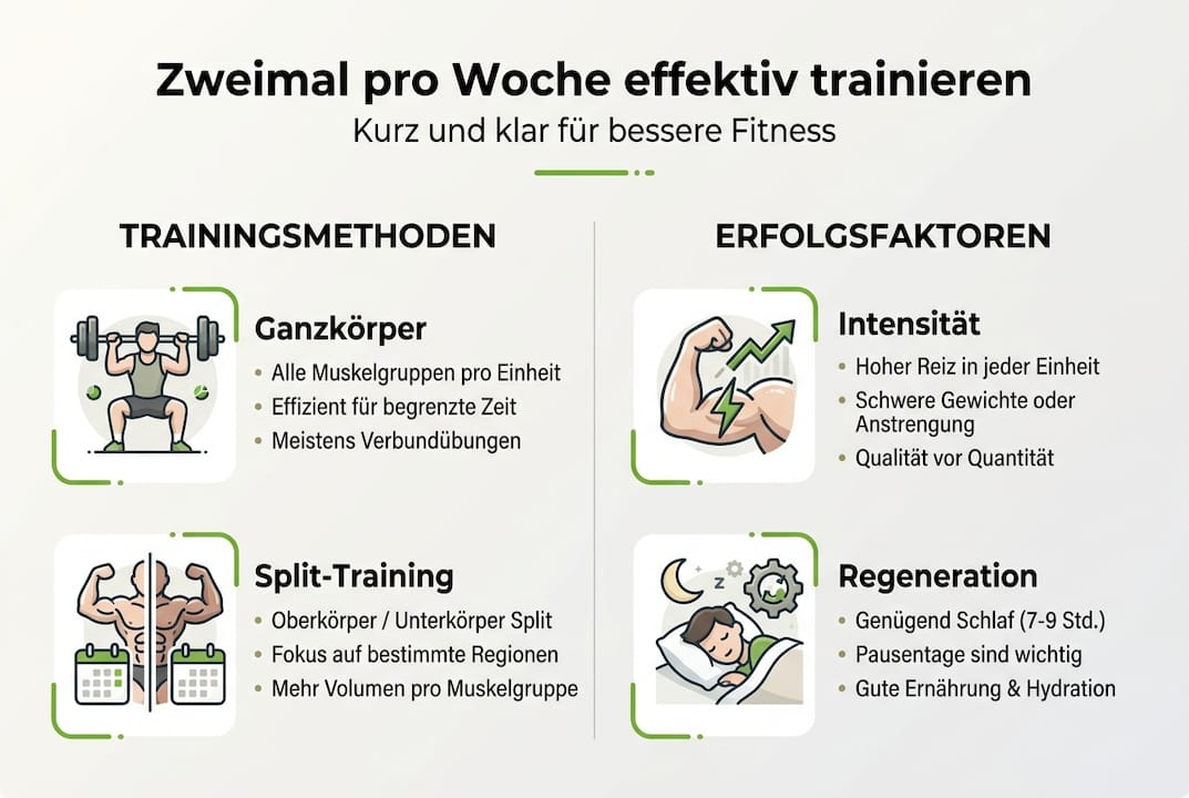 Was Bringt 2 Mal Die Woche Fitnessstudio? Fit In 2026 3 Grafische übersicht: trainingsmethoden und schlüsselfaktoren für den erfolg