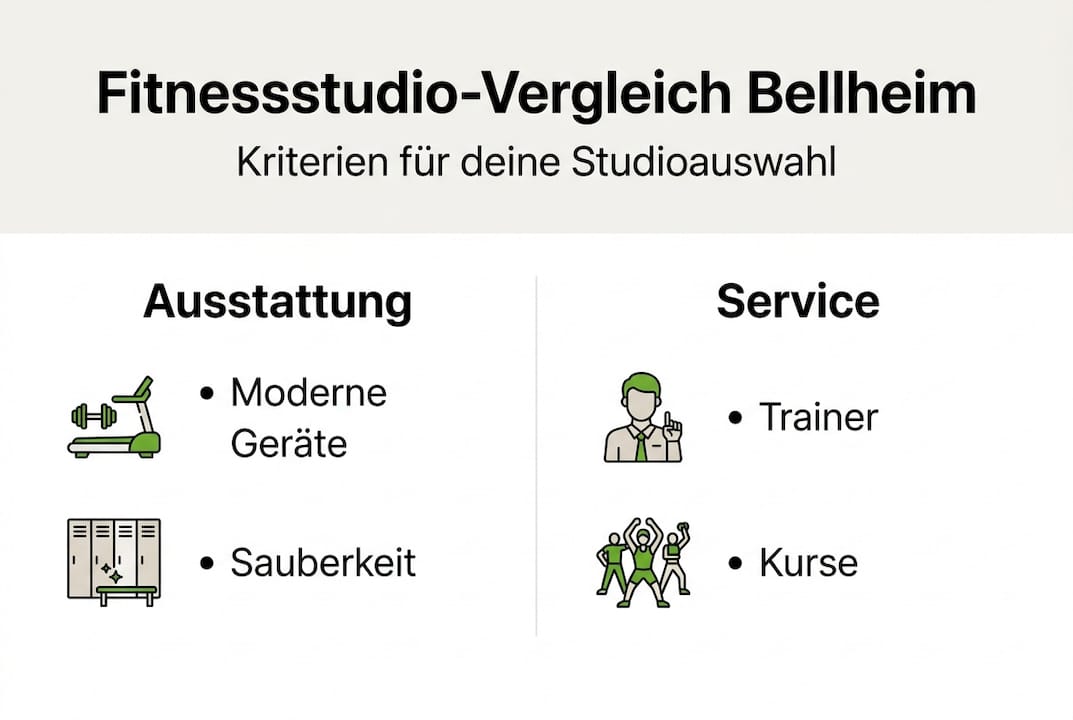 Fitnessstudios Bellheim: Vergleich Für Dein Wohlbefinden! 1 Infografik: worauf sollte man beim vergleich von fitnessstudios achten?