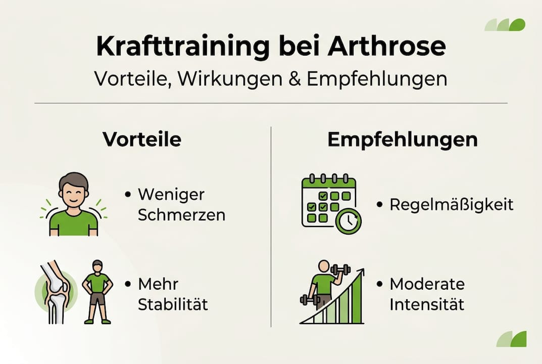 Ist Krafttraining Gut Bei Arthrose: Chancen, Evidenz Und Tipps! 3 Infografik: krafttraining bei arthrose – nutzen und praktische tipps