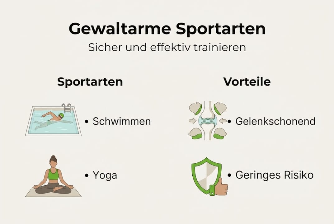 Infografik: welche sportarten sind besonders gewaltfrei – und welche vorteile bieten sie?