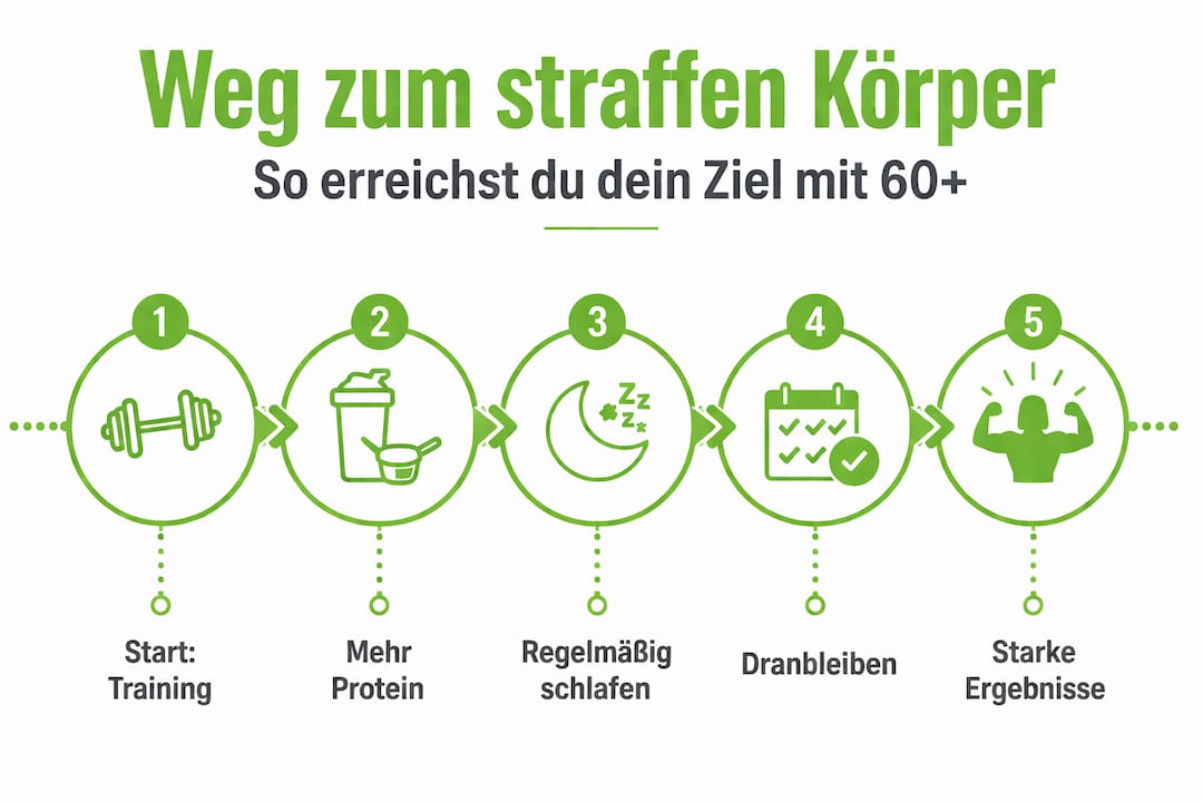 Kann Man Mit 60 Noch Einen Straffen Körper Bekommen: So Geht Es! 1 Infografik: so starten sie ab 60 – ihr trainingsplan in fünf einfachen schritten