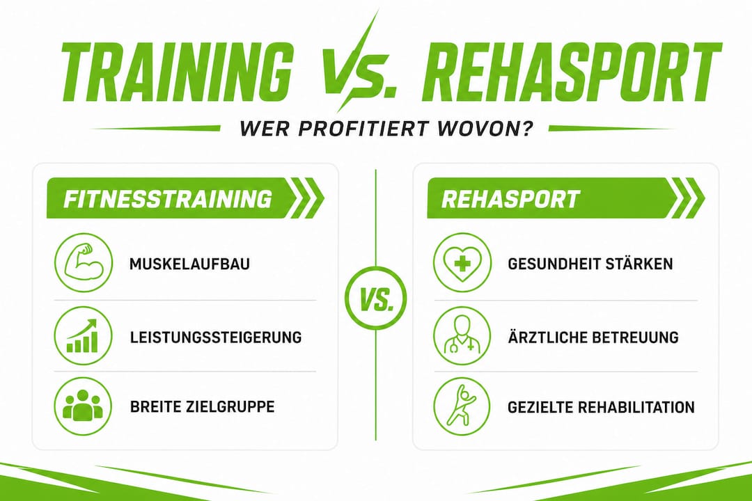 Fitnessstudio In Germersheim: Dein Weg Zu Mehr Gesundheit! 1 Infografik: fitnesstraining oder rehasport – was passt besser zu mir?