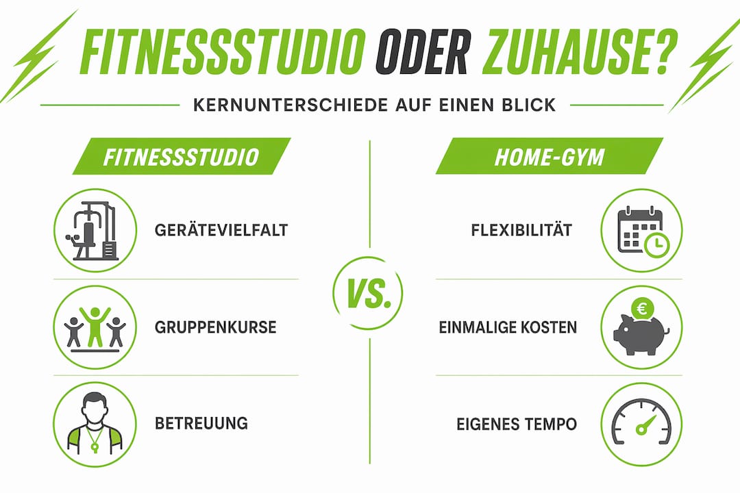 Warum Lohnt Sich Ein Fitnessstudio Wirklich? 3 Infografik: fitnessstudio oder eigenes home-gym – was passt besser zu dir?