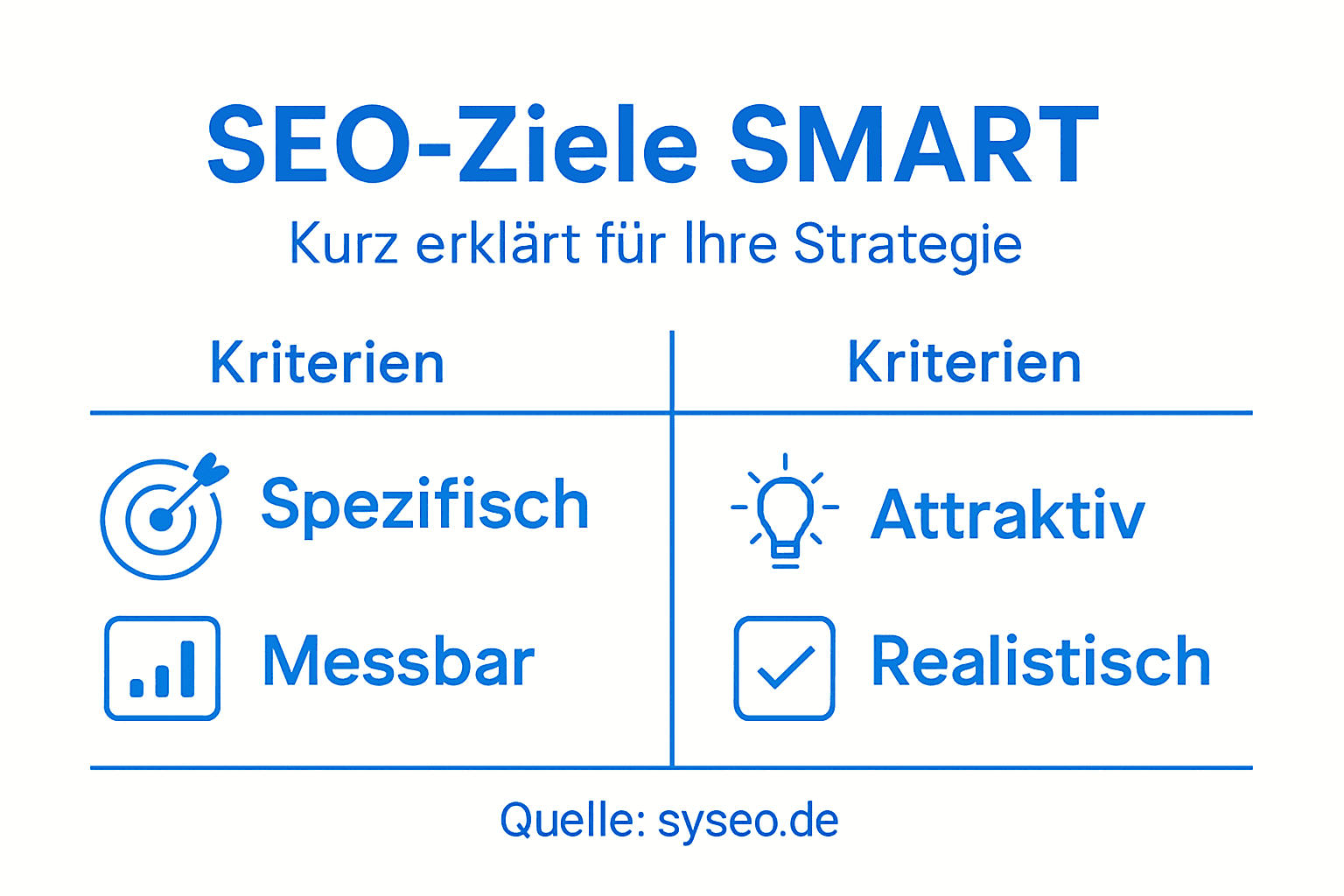 Übersicht: SEO-Ziele effektiv mit der SMART-Methode definieren