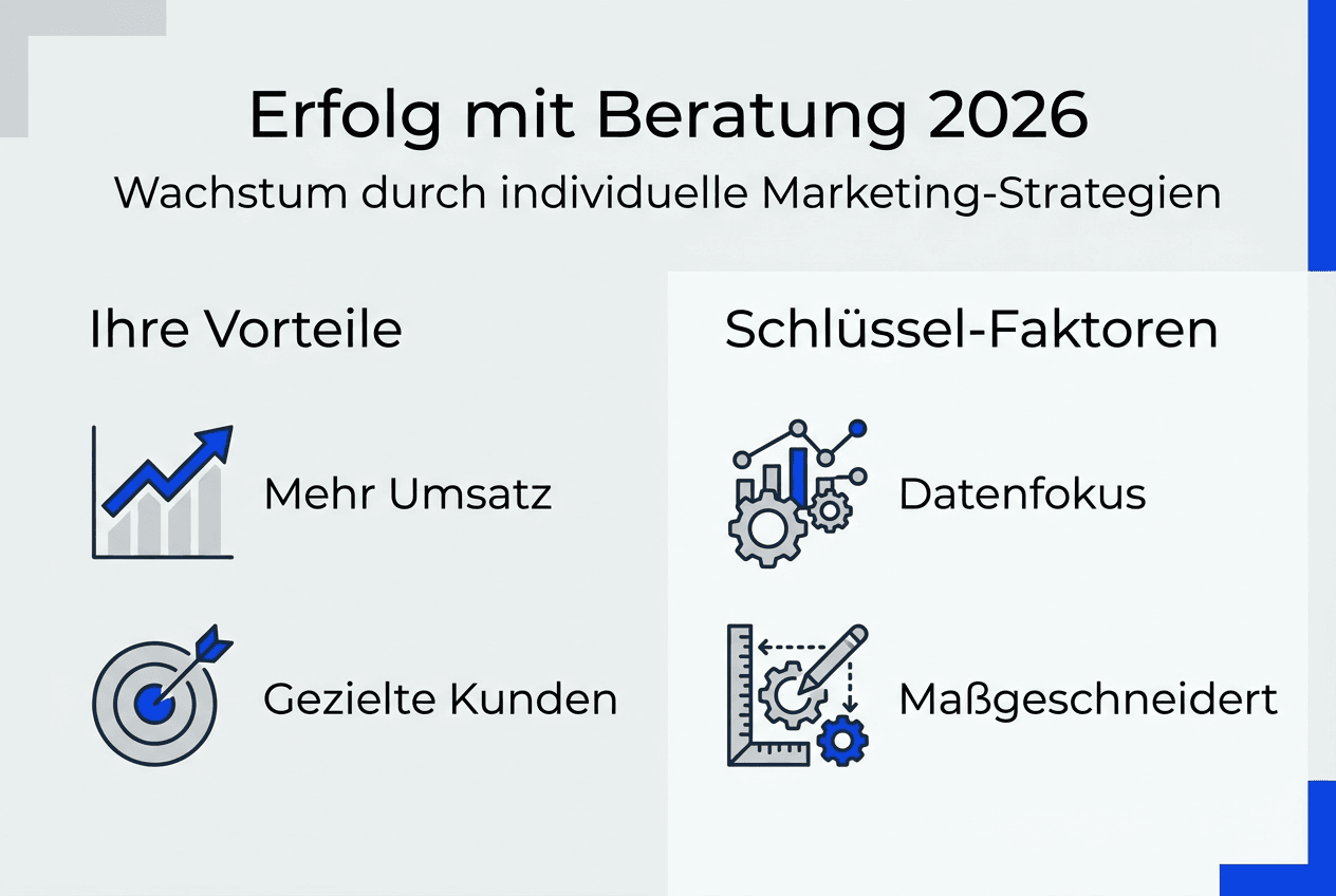 Übersicht: Individuelle Marketingberatung und ihre Vorteile auf einen Blick