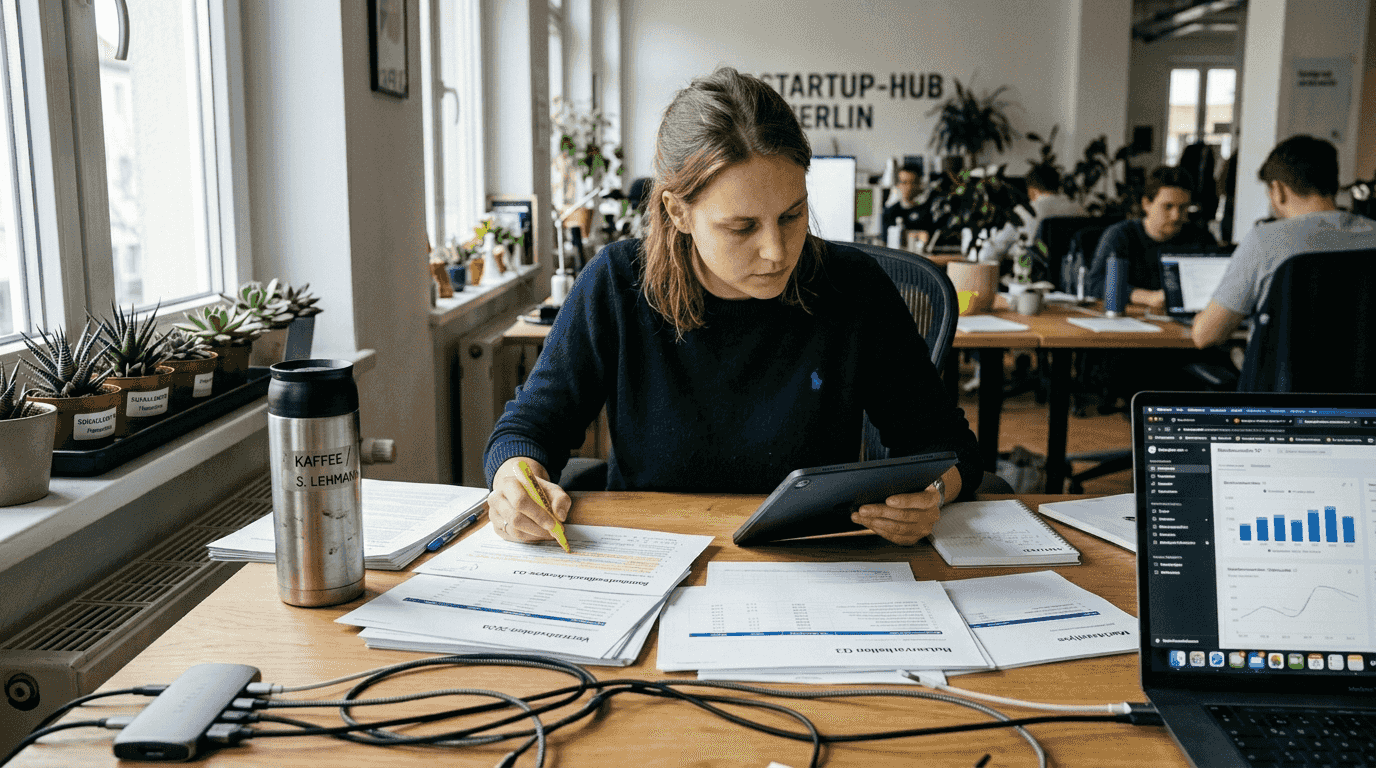 Ein Experte wertet Kundenberichte sorgfältig aus.