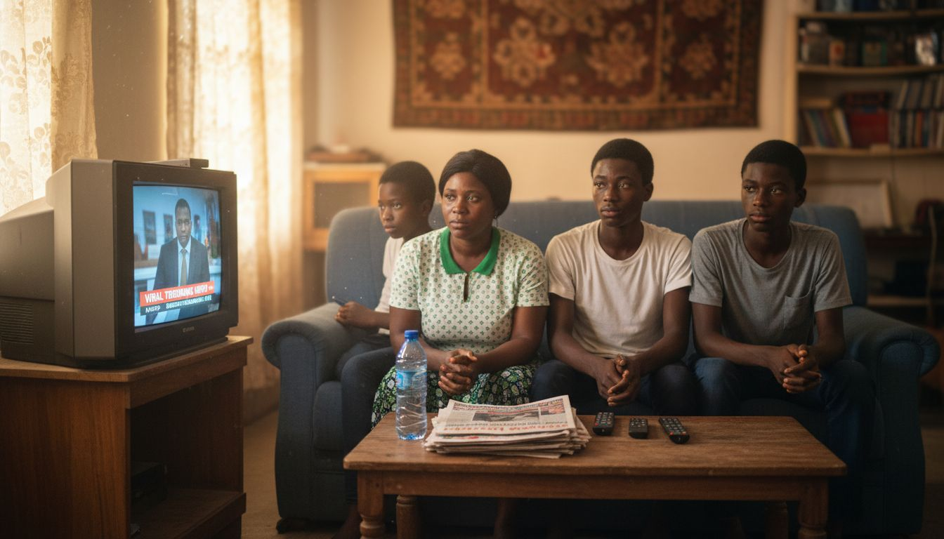 Definition of Viral News – Impact on Nigerian Trends 3 Nigerian family reacts to news broadcast at home
