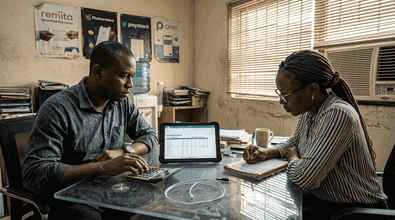 Fintech staff discussing blockchain solutions