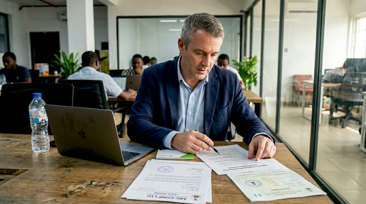 Expat checks residence visa requirements