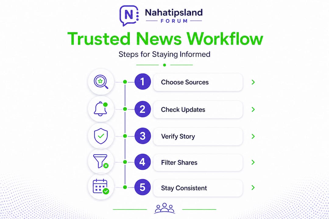 How to follow Nigerian news and avoid misinformation 2 Infographic of steps to follow Nigerian news