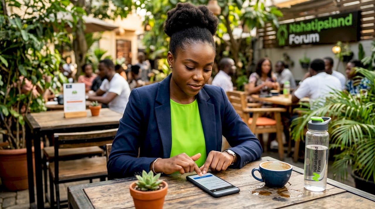 How to Avoid Internet Scams: A Guide for Nigerians 2 Nigerian woman enabling two-step verification on phone