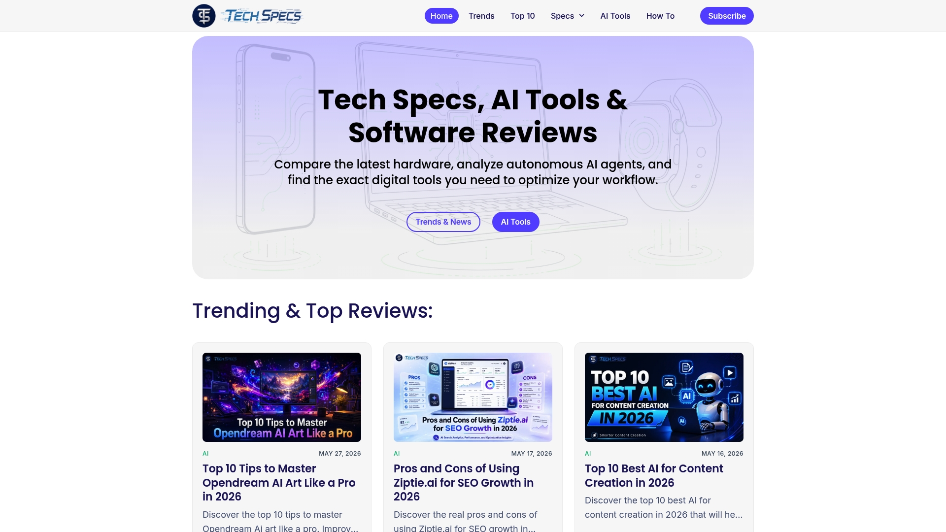 https://techspecs.pro