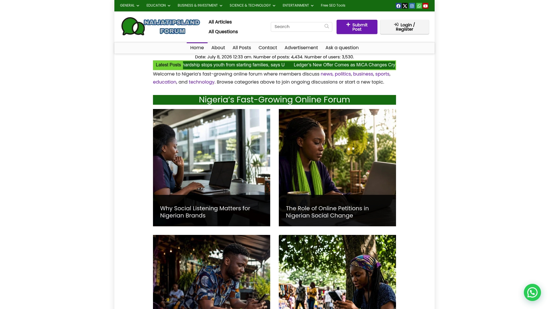 Top 6 Communities for Entrepreneurs.ng Alternatives 2026 1 https://naijatipsland.com