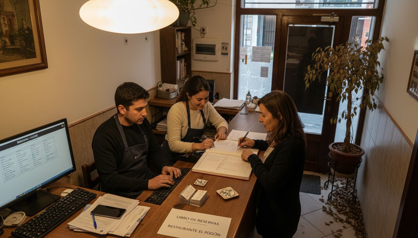 El empleado se encarga de gestionar las reservas, tanto a través de internet como de manera presencial.